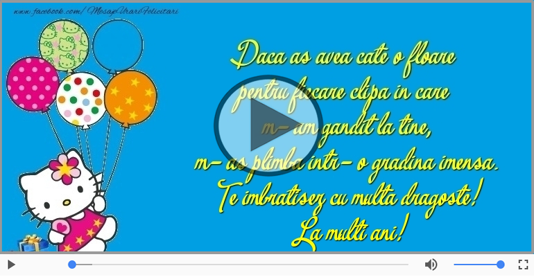 Te imbratisez cu multa dragoste! La multi ani!