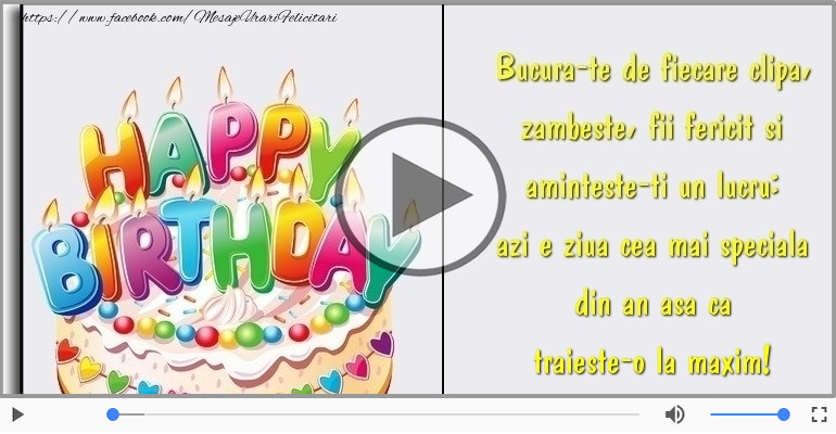 Azi e ziua cea mai speciala din an ... La multi ani!