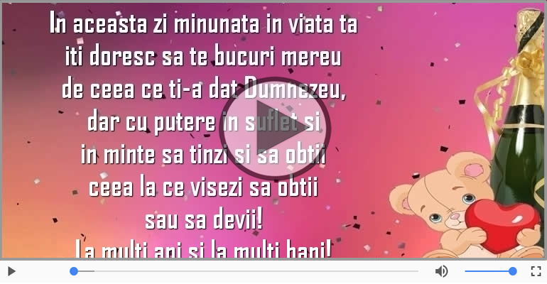 La multi ani si la multi bani!