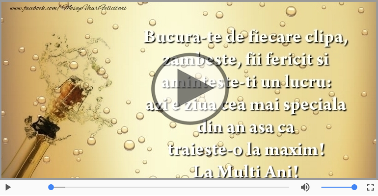 Azi e ziua cea mai speciala din an ... La multi ani!