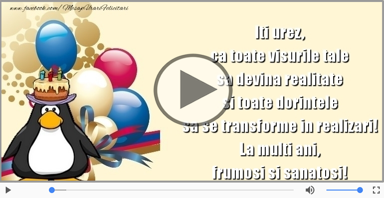 La multi ani, frumosi si sanatosi!