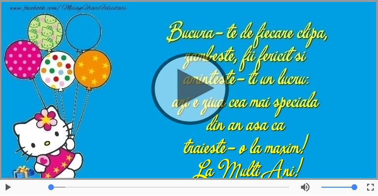 Azi e ziua cea mai speciala din an ... La multi ani!