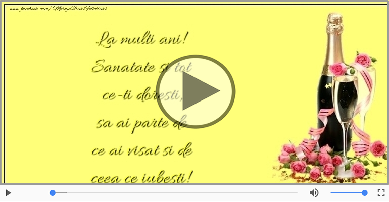 La multi ani! Sanatate si tot ce-ti doresti!