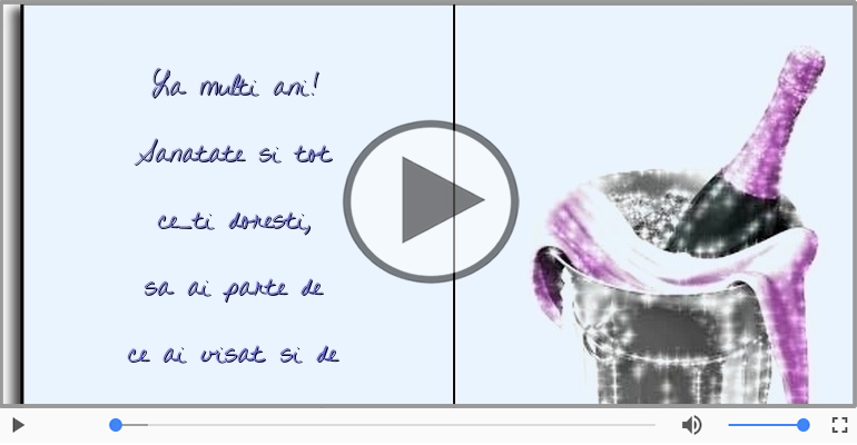 La multi ani! Sanatate si tot ce-ti doresti!