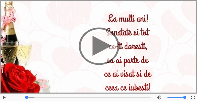 La multi ani! Sanatate si tot ce-ti doresti!