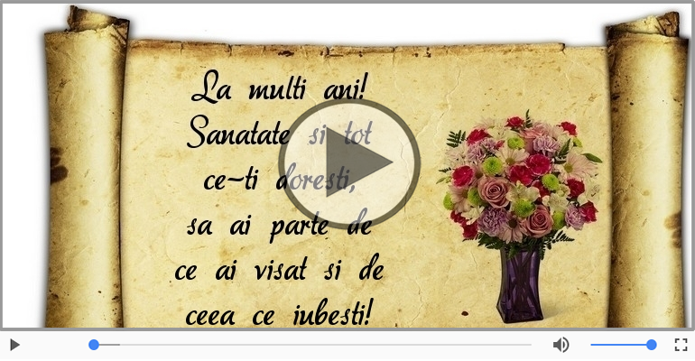 La multi ani! Sanatate si tot ce-ti doresti!