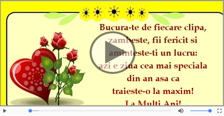 Azi e ziua cea mai speciala din an ... La multi ani!