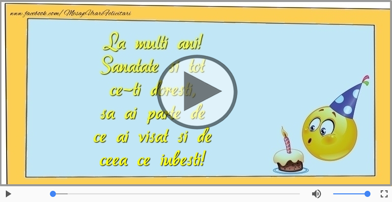 La multi ani! Sanatate si tot ce-ti doresti!