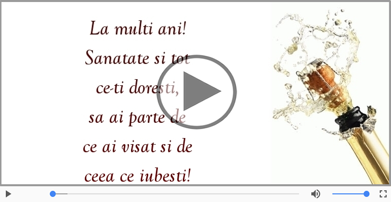 La multi ani! Sanatate si tot ce-ti doresti!