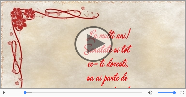 La multi ani! Sanatate si tot ce-ti doresti!