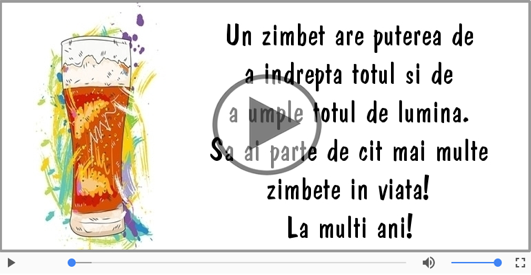 Sa ai parte de cit mai multe zimbete in viata! La multi ani!