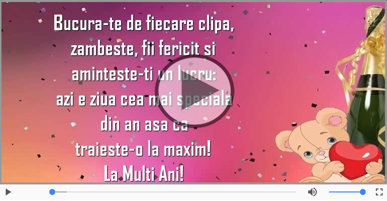 Azi e ziua cea mai speciala din an ... La multi ani!