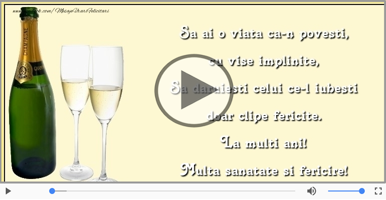 La multi ani! Multa sanatate si fericire!