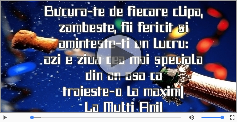 Azi e ziua cea mai speciala din an ... La multi ani!