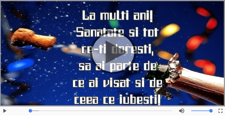 La multi ani! Sanatate si tot ce-ti doresti!