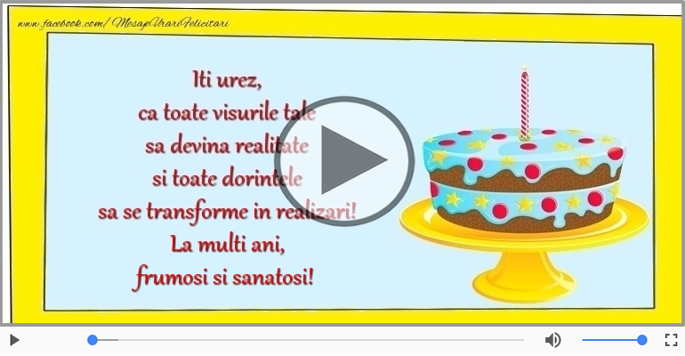 La multi ani, frumosi si sanatosi!