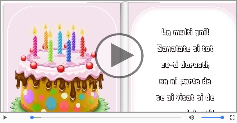 La multi ani! Sanatate si tot ce-ti doresti!