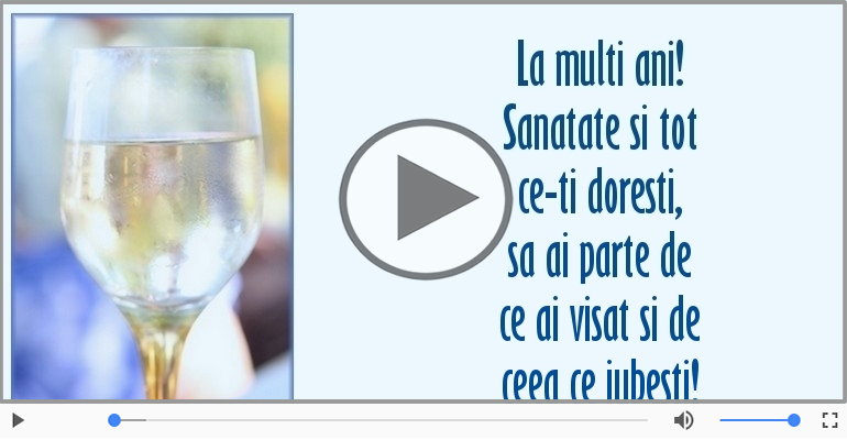 La multi ani! Sanatate si tot ce-ti doresti!