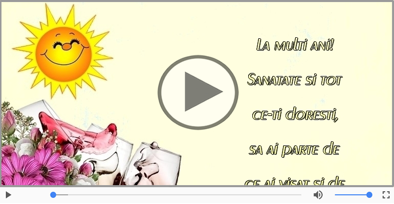 La multi ani! Sanatate si tot ce-ti doresti!