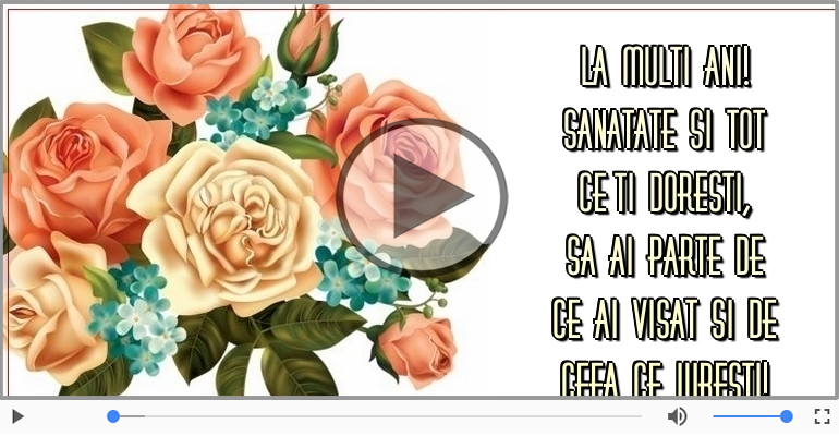 La multi ani! Sanatate si tot ce-ti doresti!