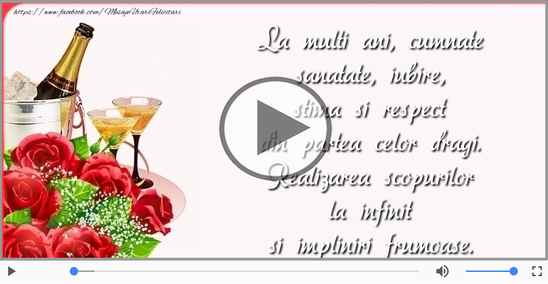 La multi ani, cumnate!