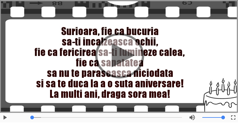 La multi ani, surioara!