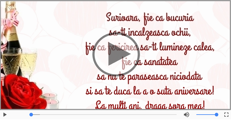 La multi ani, surioara!