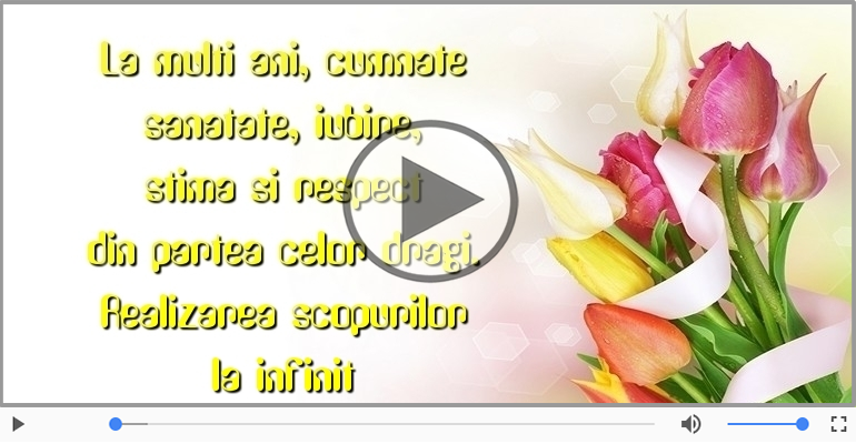 La multi ani, cumnate!