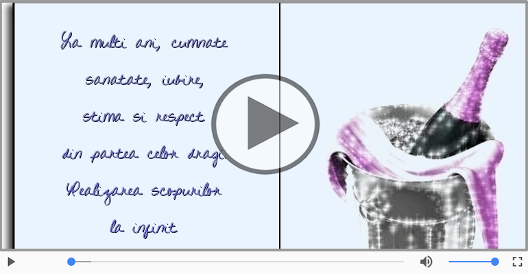 La multi ani, cumnate!