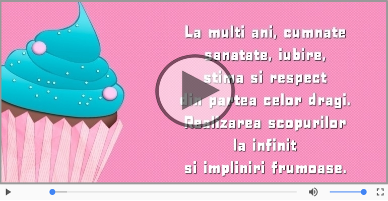 La multi ani, cumnate!