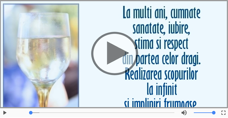 La multi ani, cumnate!