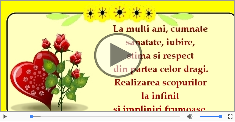 La multi ani, cumnate!