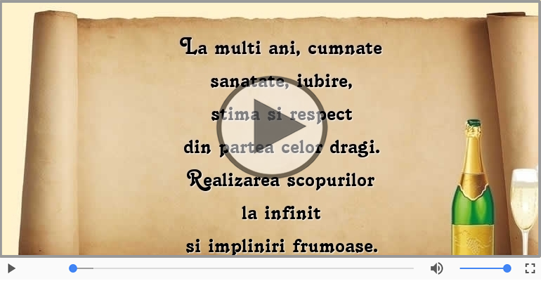 La multi ani, cumnate!