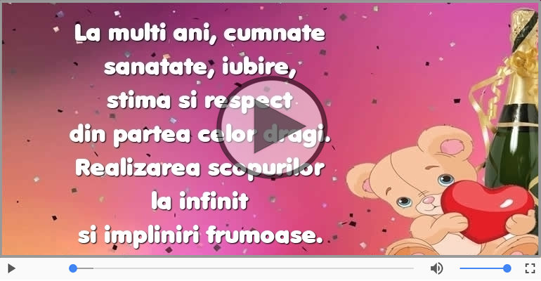 La multi ani, cumnate!