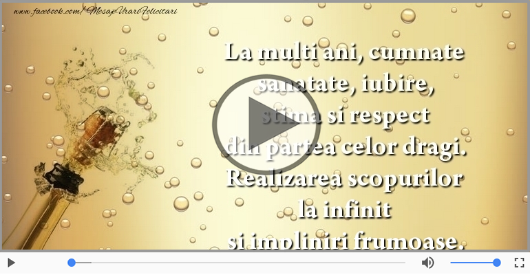 La multi ani, cumnate!