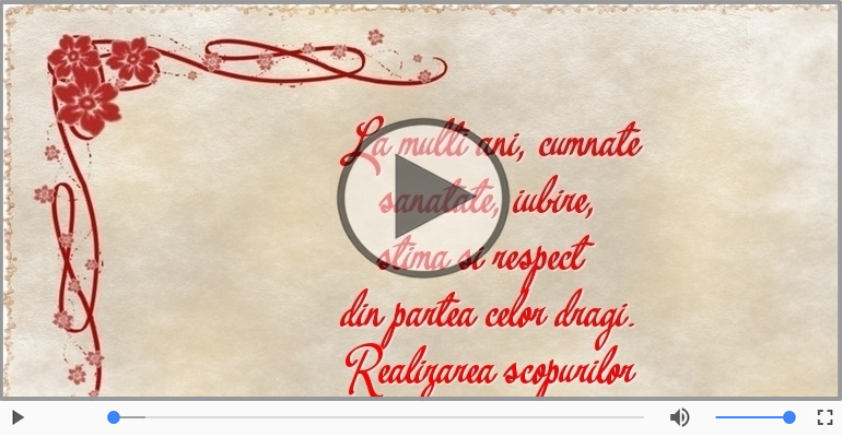 La multi ani, cumnate!