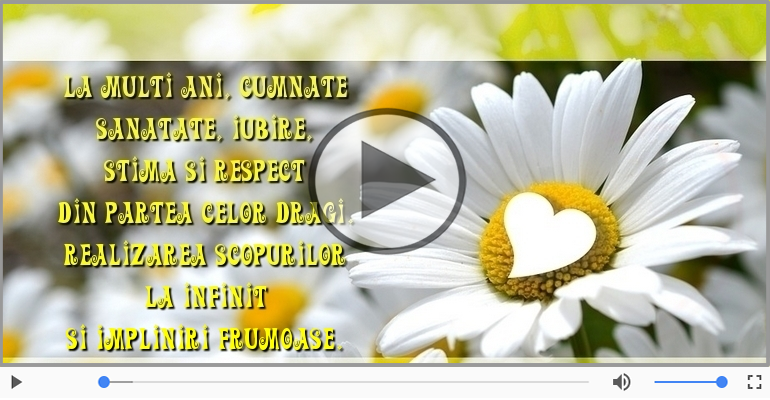 La multi ani, cumnate!