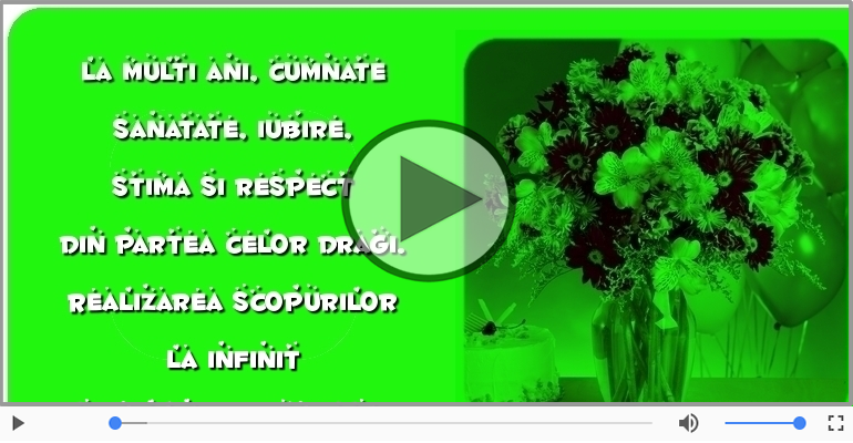 La multi ani, cumnate!