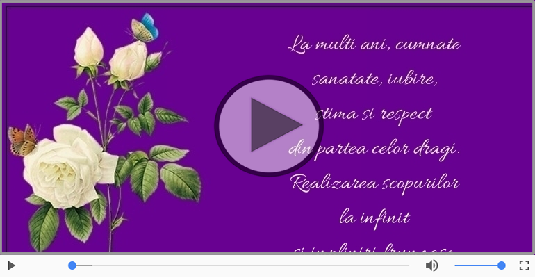 La multi ani, cumnate!