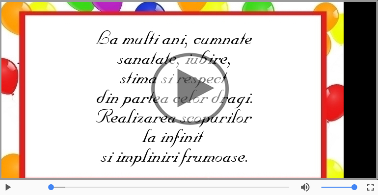 La multi ani, cumnate!