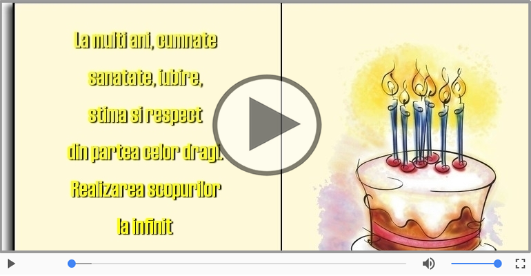 La multi ani, cumnate!