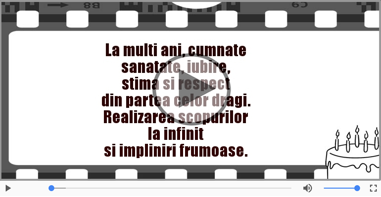 La multi ani, cumnate!