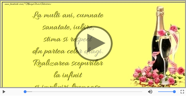 La multi ani, cumnate!