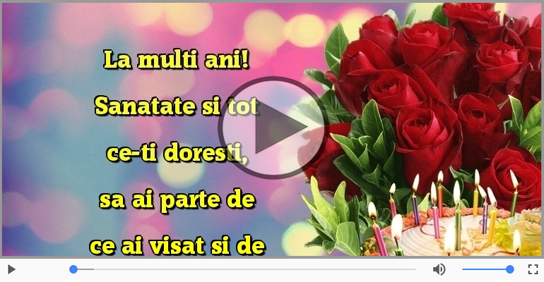La multi ani! Sanatate si tot ce-ti doresti!