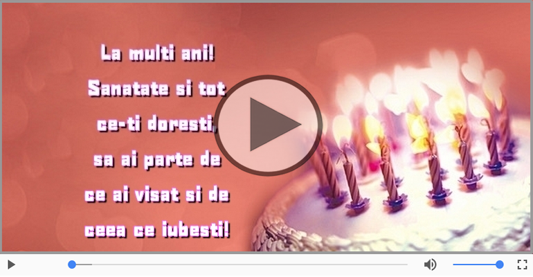 La multi ani! Sanatate si tot ce-ti doresti!