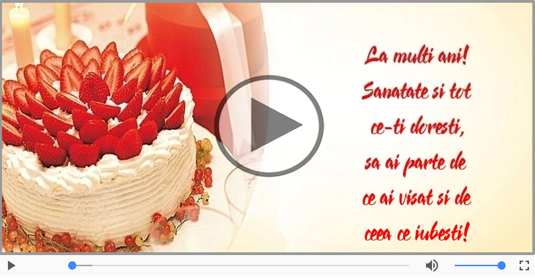 La multi ani! Sanatate si tot ce-ti doresti!