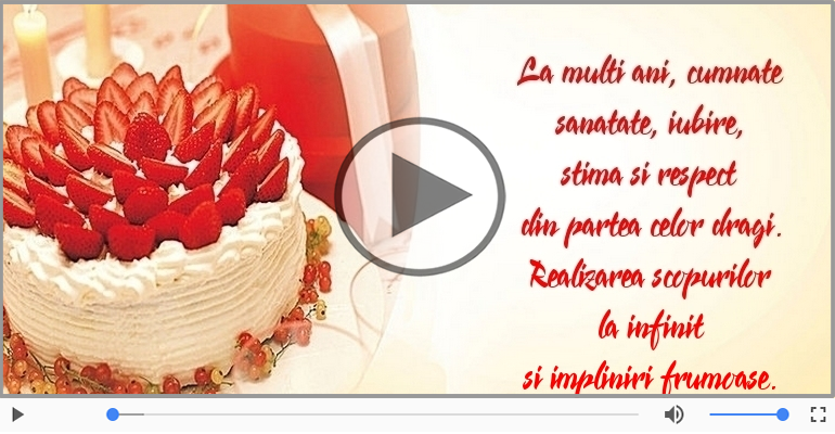 La multi ani, cumnate!