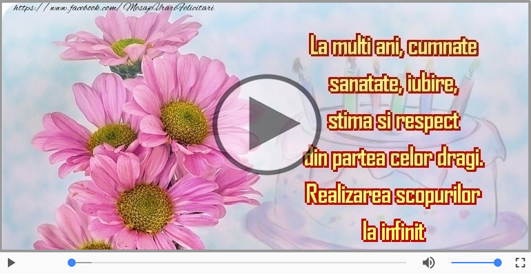 La multi ani, cumnate!