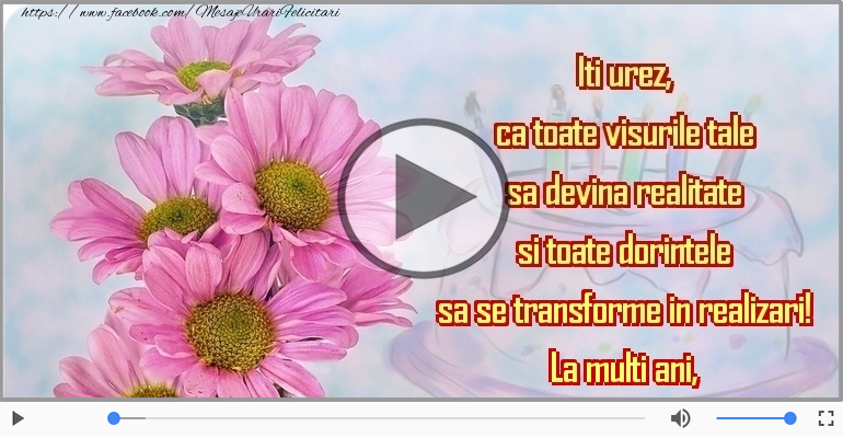 La multi ani, frumosi si sanatosi!