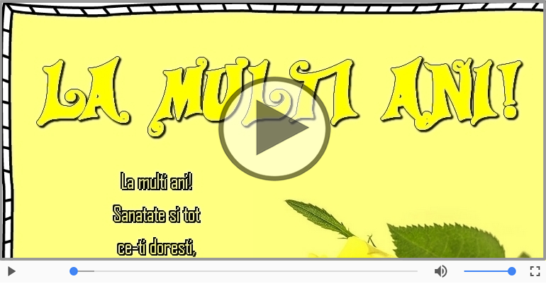 La multi ani! Sanatate si tot ce-ti doresti!